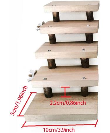 NganSuRong Wooden Hamster Parrot Bird Cage Toy | 5-Layer Climbing Swing & Training Tool - Buy Online on SooperMarket.com