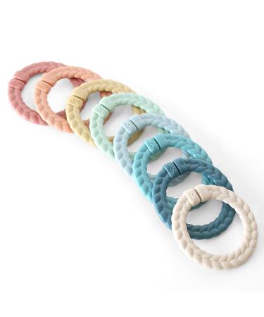 Itzy Ritzy Linking Ring Set Set of 8 Braided  Rainbow-Colored Versatile Linking Rings Attach to Car Seats  Strollers & Activity Gyms Rainbow - Buy Online on SooperMarket.com