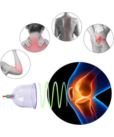 Premium Chinese Cupping Therapy Set with Pump - 12-Piece Transparent Massage Cups for Wrinkle Reduction (25x20x9 cm) - International Shipping Available - Buy Online on SooperMarket.com