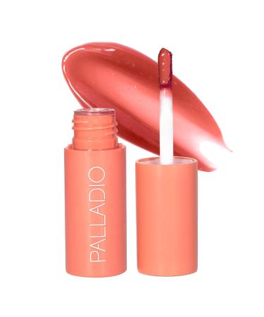Palladio Jelly Tint Liquid Stain for Cheeks & Lips Vivid Color Lip Stain Lightweight Non-Sticky and Transfer-proof Natural Finish Makeup Nude Berry