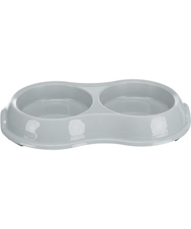Trixie Light Weight Version Plastic Double Bowl for Cat 200 ml Assorted Colors 1 Count (Pack of 1) - Buy Online on SooperMarket.com