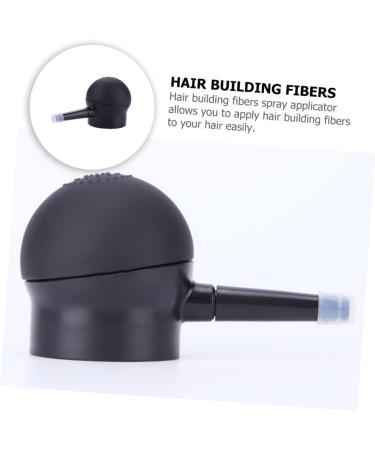 HAPINARY 2 Pcs Silicone Nozzle Fiber Applicator Hair Fibers Pump Spray Nozzle Hair Dye Tools Black - Buy Online on SooperMarket.com
