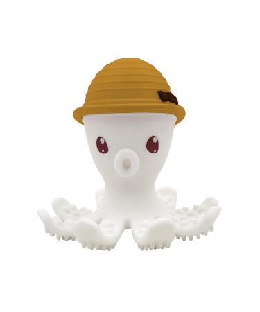 m mbella 8122 teething ring silicone octopus ochre