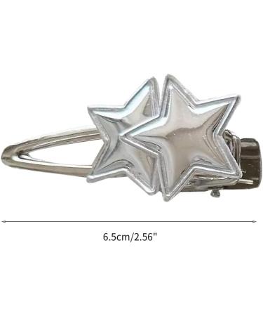 JSGHGDF Metallic Shape Hair Clip Spring Hair Clip for Woman Taking Photo Shopping Travel n-slip 1 pair - Buy Online on SooperMarket.com