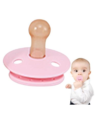 Shop Pink Silicone Baby Pacifier & Teething Ring - Ideal Teething Aid for 6 Months+ - Buy Online on SooperMarket.com