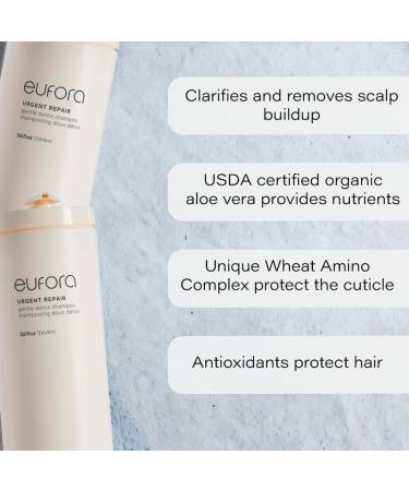 Eufora Urgent Repair Gentle Detox Shampoo 36 Fl. Oz | Nourish & Revitalize Hair | International Shipping Available - Buy Online on SooperMarket.com