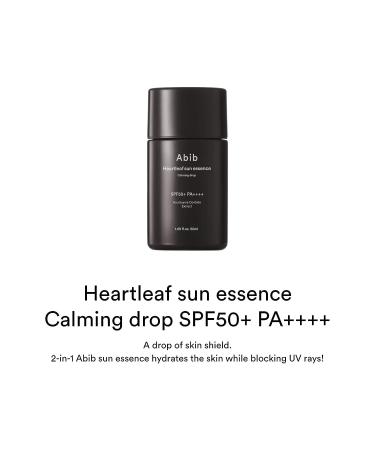 Abib Heartleaf Sun Essence 2-in-1 SPF 50ml - Calming Drop for Sensitive Skin - Buy Online on SooperMarket.com