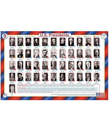 United States Presidents Educational Placemat for Kids - Washable & Durable - Buy Online on SooperMarket.com