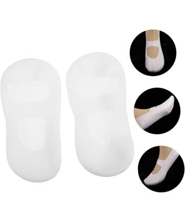 Mikinona 1 Pair Cracked Heel Socks Silicone Moisturizing Socks Cooling Heel Repair Socks Plantar Silicone Socks Heel Sleeves Arch Socks Compression White Beach Ballet Socks Men and Women - Buy Online on SooperMarket.com
