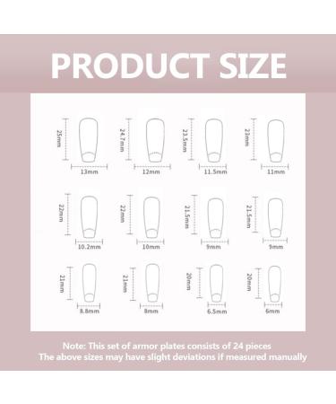 Ruarby Professional French Tip Press on Nail False Nails Full Cover Artificial Nails Tips Art Accessories for Fashion Women - Buy Online on SooperMarket.com