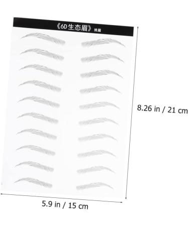 Mikinona 2 Pairs Disposable Makeup Tools 4d Hair-like Authentic Eyebrows Template Eyebrow Trimming The Lazy - Buy Online on SooperMarket.com