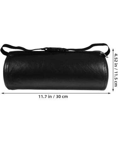 TEHAUX Lumbar Roll for Chair Memory Foam Back with Elastic Strap 3D Back Roll Lumbar Support Black - Buy Online on SooperMarket.com