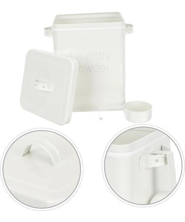FOYTOKI Box Dispenser Lidded Storage Bin Laundry Dispenser Refillable Containers Iron White 1 count (Pack of 1) White - Buy Online on SooperMarket.com