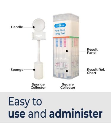 10 Panel Saliva Oral Fluid Test Kit for Workplace & Insurance Use | AMP BAR COC MDMA MET MTD OPI OXY PCP THC | E&I Exempt | Prime Screen 1 Pack - QODOA-10106 - Buy Online on SooperMarket.com