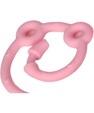 Topincn Pink Silicone Pacifier Clips Adjustable Baby Bottle Straps & Toy Seat Belts - Stretchy Bite Ring Dishwear for Strollers - Buy Online on SooperMarket.com
