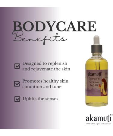 Akamuti Lavender & Geranium Body Oil 100ml - Buy Online on SooperMarket.com