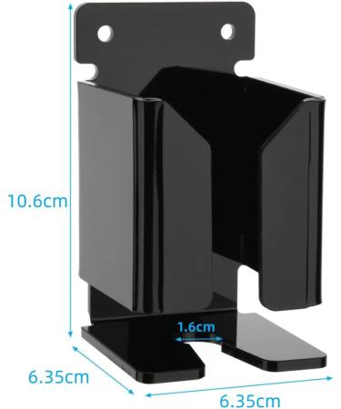 Predolo Wall Holder for Men's Electric Razors | Durable Acrylic Bathroom & Shower Hook | Sleek Black Design - Buy Online on SooperMarket.com