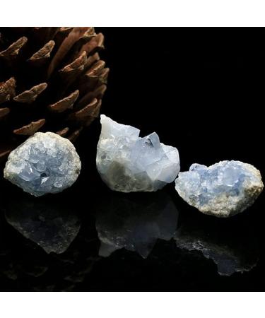 1PC Random Natural Raw Blue Celestite Quartz Crystal Cluster Stones Specimen Home Decoration Crafts Ornament Druzy Geode FZUGEDRLI (Size : 1pc Random 20 50g) - Buy Online on SooperMarket.com