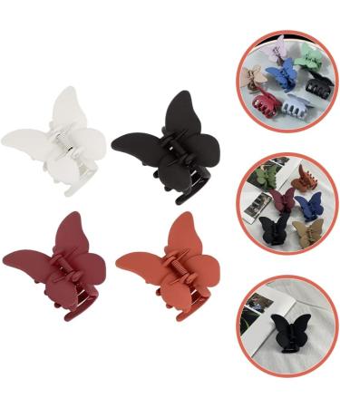 KALLORY 4Pcs Hair Claw Clip Butterflies Back Hair Clamp Holder Clips for Women and Girls 1 count (Pack of 1) Assorted Color - Buy Online on SooperMarket.com