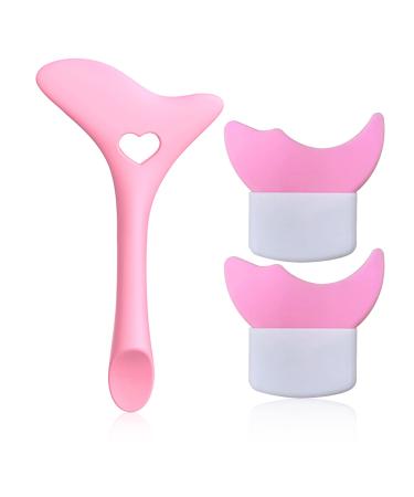 NewBang 3PCS Eyeshadow and Mascara Shield Applicator Guard Pads Eyeliner Stencils Wing Tip  Professional Silicone Eyeshadow Eyeliner Mascara Aid Face Cream Mask Tool Reusable Silicone Eye Pads Makeup eye makeup tools