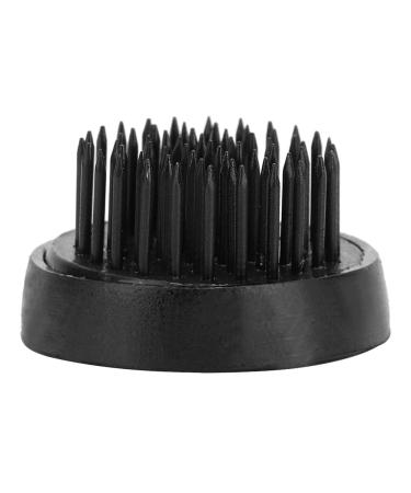 Kenzan Ikebana Flower Frogs Leads Pin Flower Arrangement Tool Rubber Gasket Avoid Scratching Or Damaging The Vase Round Black(34MM)