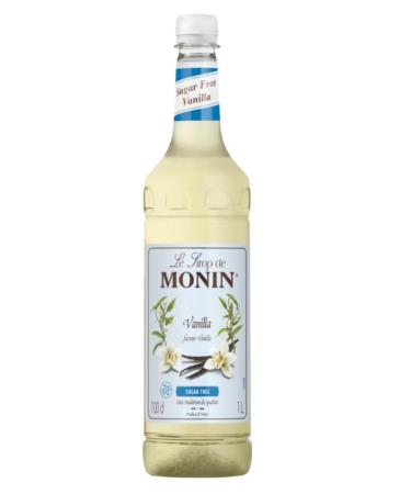 MONIN Premium Sugar Free Vanilla Syrup 1L with FREE Cocktail Recipe Card