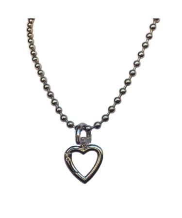 Oralgo's stylish heart-trailer necklace simple hollow heart collar necklace for women geometric clavicle jewelry gift