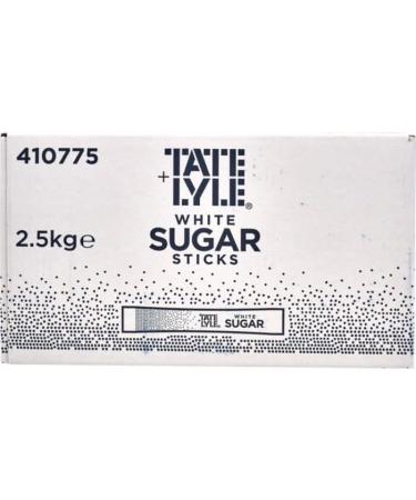 Tate & Lyle Fairtrade Granulated White Sugar Sticks| Natural Taste of Pure Cane Sugar| 1000 Sticks | 2.5kg - Buy Online on SooperMarket.com