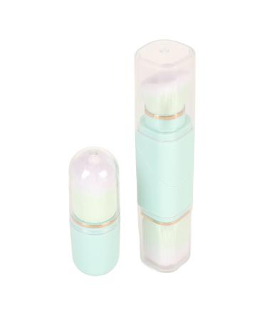 Portable Double Headed Retractable Makeup Brush Set - Blue Capsule Design for Travel | Powder Blush Tool Kit - Buy Online on SooperMarket.com
