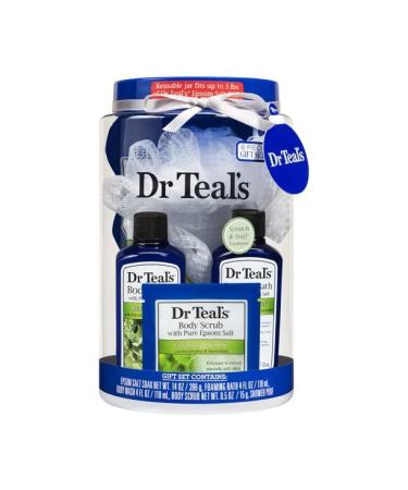Dr. Teal's Epsom Salt Eucalyptus & Spearmint Regimen Set with Reusable Container