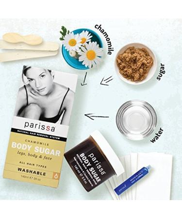 Parissa Chamomile Body Sugar Hair Remover - 5oz Natural System for Smooth Skin - Buy Online on SooperMarket.com