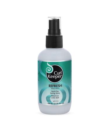 Curl Keeper Refresh Styling Spray - Lightweight Anti-Frizz Humidity Spray with Hold for Wavy and Curly Hair 3.4 Fl Oz 3.4 Fl Oz (Pack of 1)