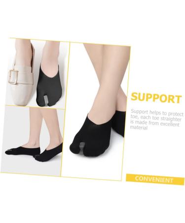 FOMIYES Men's Invisible Boat Socks Separator with Hallux Valgus Protector - Black, 1 Pair - Buy Online on SooperMarket.com