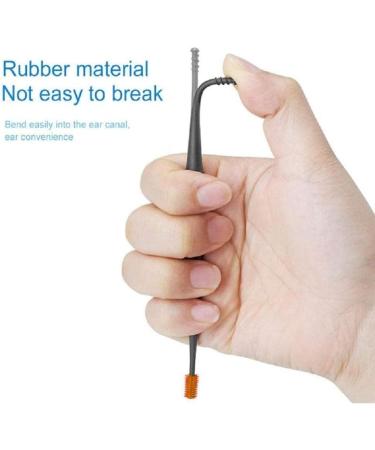 4pcs Double-Head Silicone Ear Cleaner | Soft Rotating Earpick Tool for Wax Removal - Buy Online on SooperMarket.com