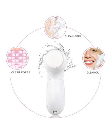 Buy MOSCHOW Face Cleansing Brush 4-in-1 Set - Waterproof Facial Brush with Exfoliating Heads - Blue - Buy Online on SooperMarket.com