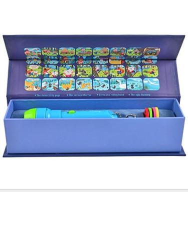 Xrten Projector Flashlight Toy - Children's Projection Lamp with 4 Fairy Tales & 32 Slides | International Shipping Available - Buy Online on SooperMarket.com