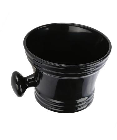 Black Plastic Shaving Bowl & Soap Dish - Men's Shaving Foam Cream Bowl for Effortless Grooming | International Shipping - Buy Online on SooperMarket.com