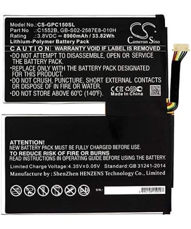 Afshan 8900mAh Replacement Battery for Pixel C C1502W C1552B - High Capacity 3.8V GB-S02-2587E8-010H Battery - Buy Online on SooperMarket.com