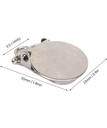 High-Quality Round Metal Pacifier Clips | Galvanized Glossy Stainless Steel | Durable & Stylish Baby Accessories - Buy Online on SooperMarket.com