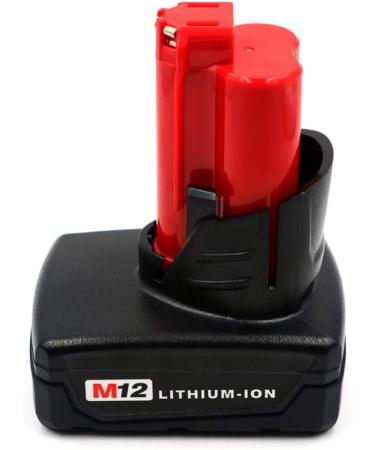 4000mAh MIL 12V Li-ion Battery for Milwaukee Tools - Compatible with M12 Models & Rechargeable 18650 Technology - Buy Online on SooperMarket.com