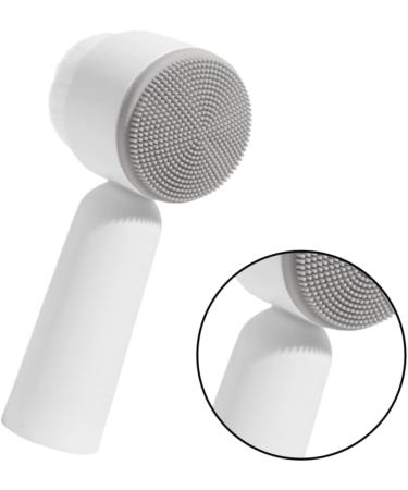 Soft Bristles Face Cleaning Cleansing Brush Handheld Brush Face Cleanser Silicone Facial Brush Face Pore Cleanser Face Cleaner Brush Deep Instrument Grey 5.5X12.5cm - Buy Online on SooperMarket.com