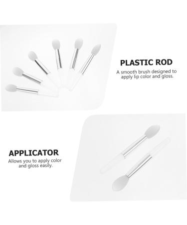 MAGICLULU 12pcs Silicone Lip Brush Travel Lip Brush Lip Makeup Brush Silicone Lip Scrubber Mini Tools Lip Applicators Lip Mask Applicator Flat Silica Gel White Concealer Brush 5.00X1.00X0.50CM White - Buy Online on SooperMarket.com