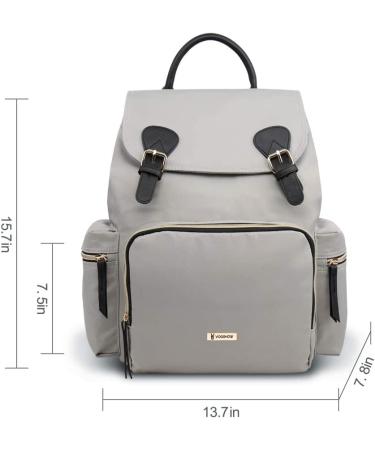 VS VOGSHOW Diaper Bag Backpack: Stylish & Durable Gray Maternity Nappy Bag - Buy Online on SooperMarket.com