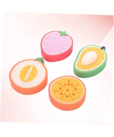 Angoily 12 Pcs Natural Bath Loofah Sponge Exfoliator - Fruit Decor Shower Tool for Exfoliating & Body Scrub - Ideal for Spa & Bath - Buy Online on SooperMarket.com