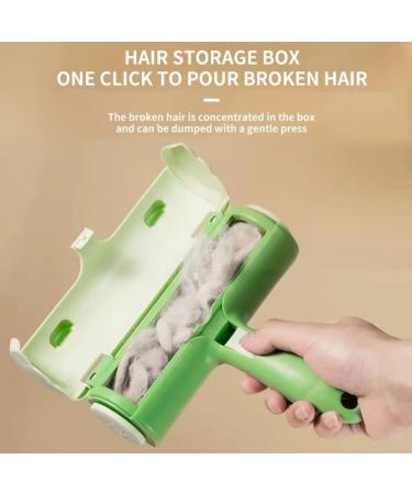 Duoqu Pet Hair Remover Roller - Reusable Frog Style Design for Clothes | Effective Green Hair Removal Tool - Buy Online on SooperMarket.com