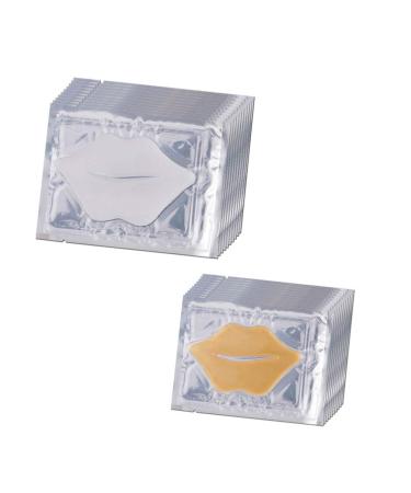 EXCEART Collagen Crystal Lip Pad Lip Plumper Moisturizing Lip Balm Lip Primer Base For Moisturizing Anti-wrinkle Anti-aging 20pcs