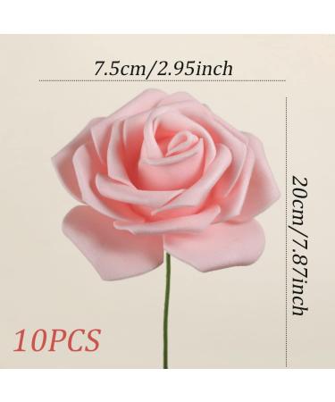 Obelunrp Womens Day Cake Topper 10PCS Pink Rose Flower Cake Topper Party Cake Decor for 3.8 Goddess Festival Mother Day (2.95x7.87inch) - Buy Online on SooperMarket.com