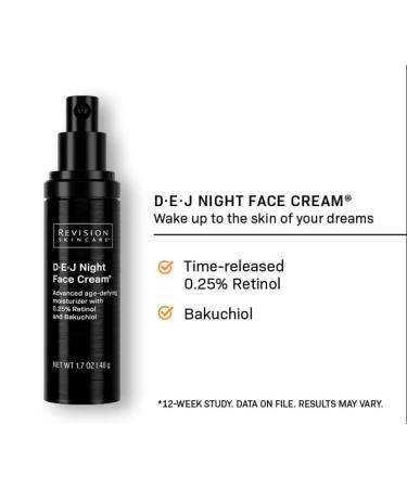 Revision Skincare D.E.J. Night Face Cream 1.7 oz - Anti-Aging Moisturizer - Buy Online on SooperMarket.com