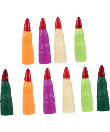 FRCOLOR 40 Pcs Fake Finger Cot Halloween Finger Cover Halloween Cosplay Fingers Realistic Witch Finger Halloween Finger Claws Cosplay Costumes Zombie Nails Cover Mars Plastic Make up - Buy Online on SooperMarket.com