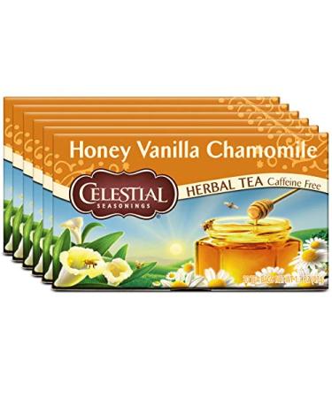 Celestial Seasonings Honey Vanilla Chamomile Herbal Tea - Caffeine Free, 20 Bags (1.7 oz) - Buy Online on SooperMarket.com